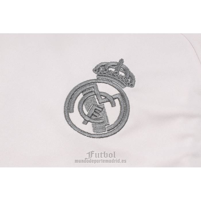 Chandal del Real Madrid Manga Corta 2024-2025 Rosa Claro - Pantalon Corto
